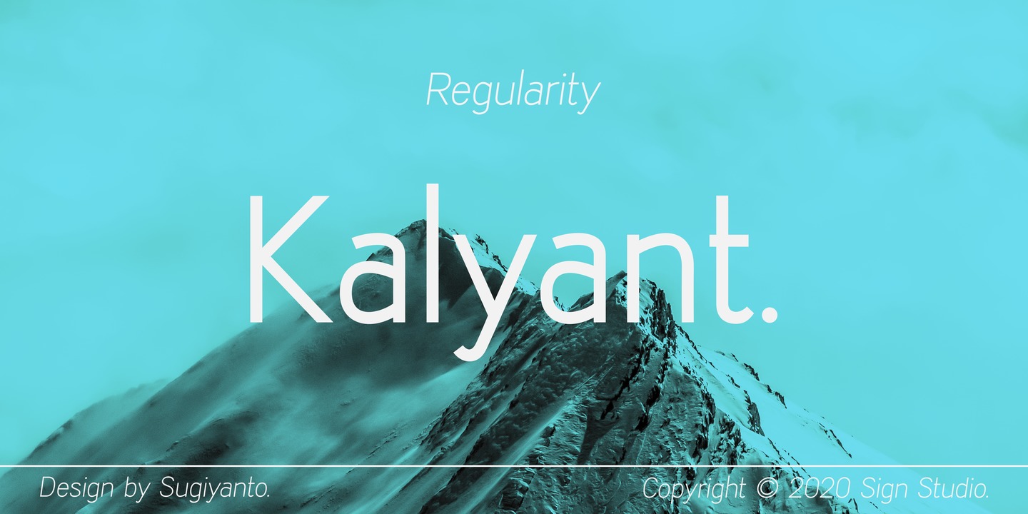Example font Kalyant #1